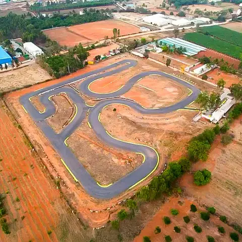 1 Km Professional Race Track - the longest of its kind in Bangalore.